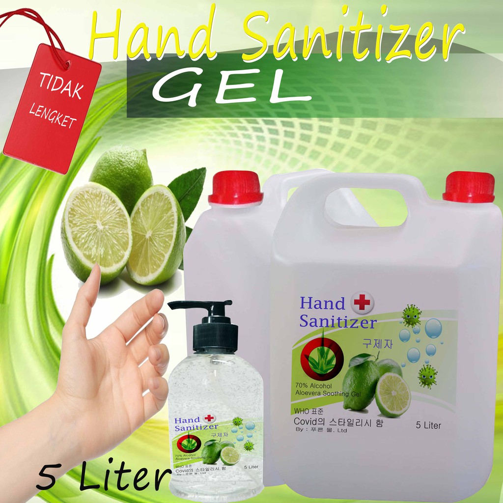 Jual Hand Sanitizer 5 Liter 1 Liter Dan 500ml All Varian Cair Dan Gel