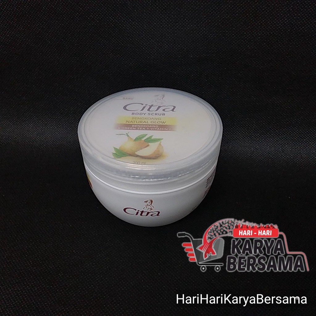 Jual CITRA BODY SCRUB BENGKOANG NATURAL GLOW 200ML Shopee Indonesia