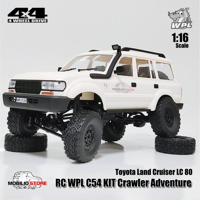 Jual WPL C54 RC Car 1 16 Kit Full Set Model LC 80 4x4 Rock Crawler