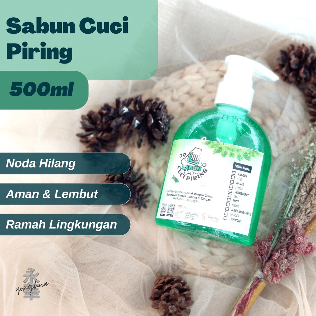 Jual Sabun Cuci Piring Cairan Pembersih Piring 500ml Botol Pump Aroma