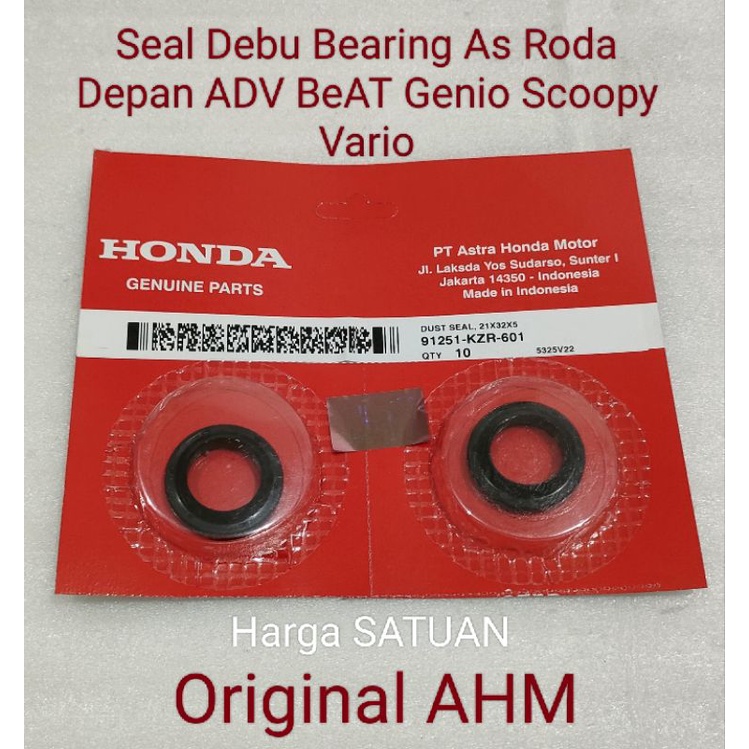 Jual Seal Debu 21x32x5 Bearing As Roda Depan Genio Scoopy Vario Ori AHM