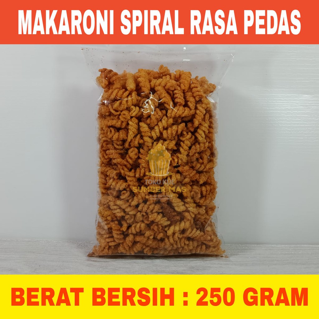 Jual Makaroni Spiral Macaroni Spiral Rasa Pedes Berat Bersih Gr