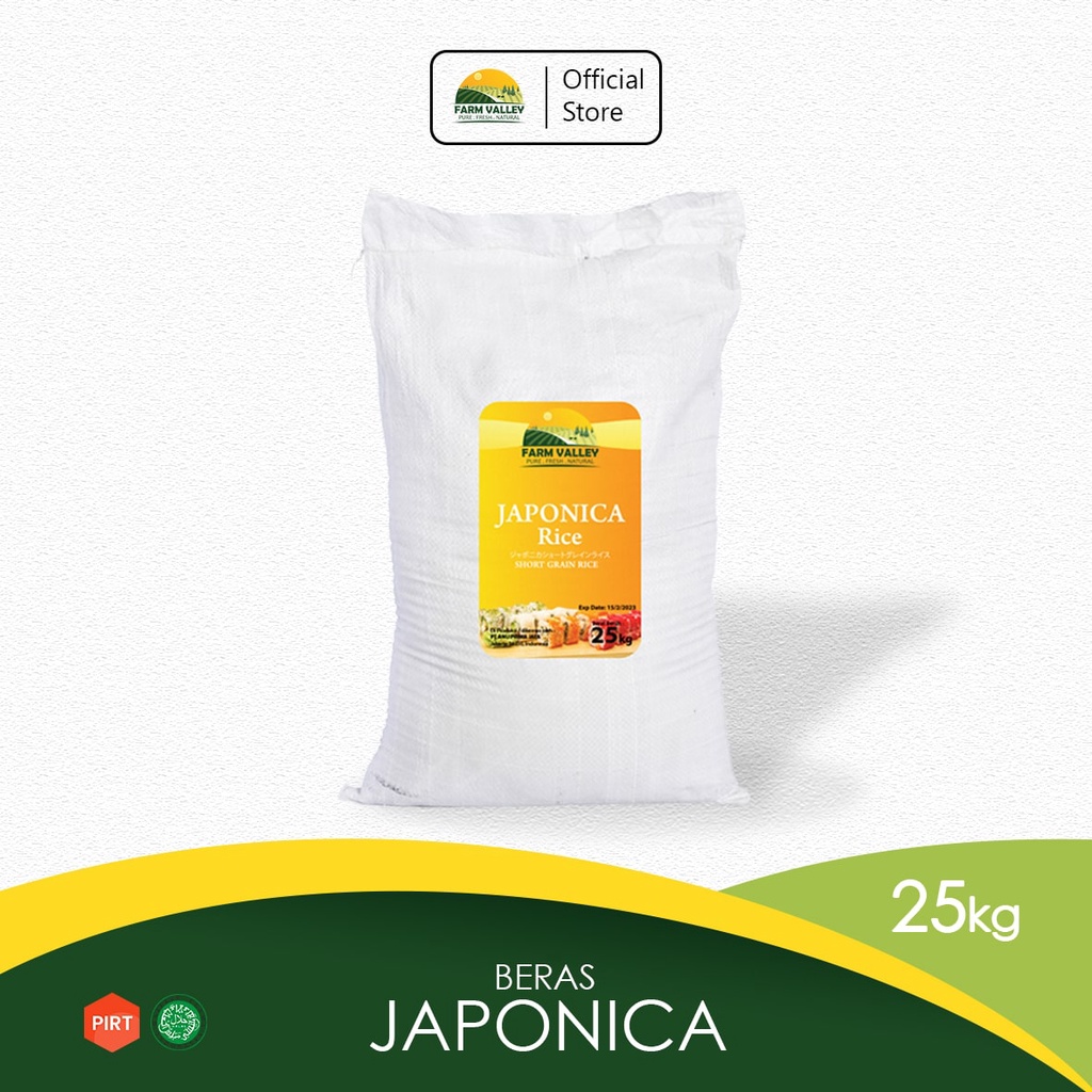 Jual Beras Japonica Japonica Rice Farm Valley 25 Kg Shopee Indonesia