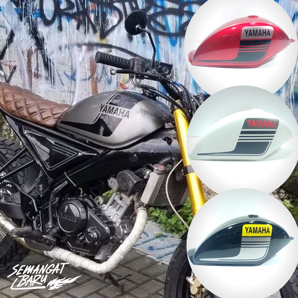 Jual Tangki Scrambler Injeksi Vixion Tutup Biasa Tenk Tank Tenki Tengki