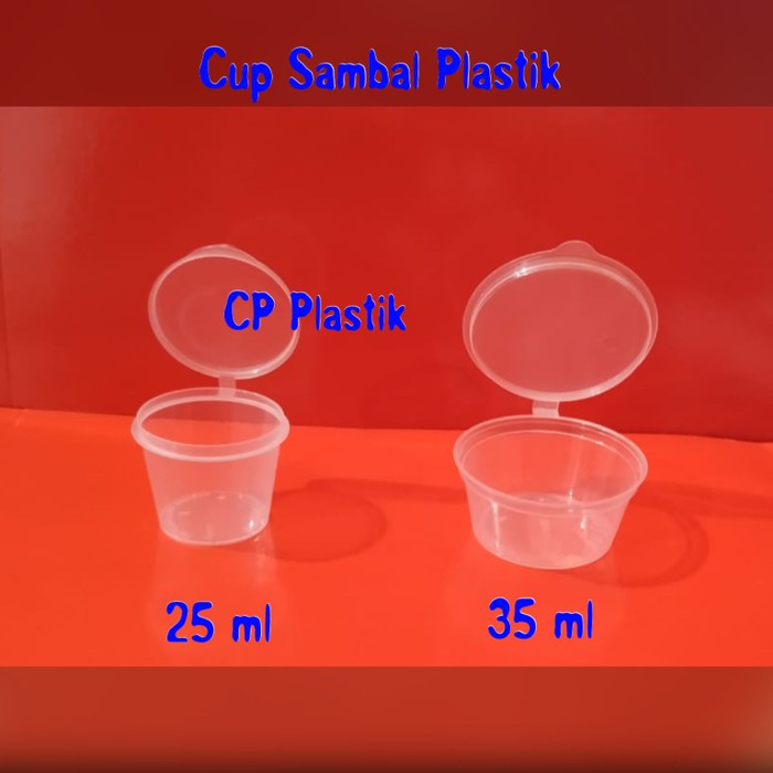 Jual Cup Sambal Plastik Ml Tempat Saos Sauce Thinwall Isi