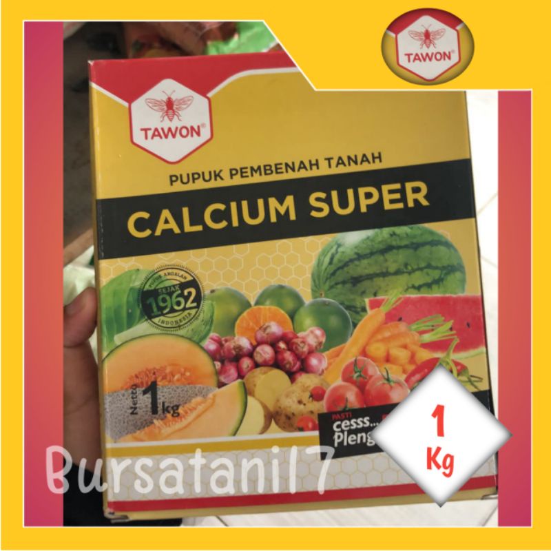 Jual Pupuk Calsium Kalsium Super Cap Tawon 1kg Shopee Indonesia