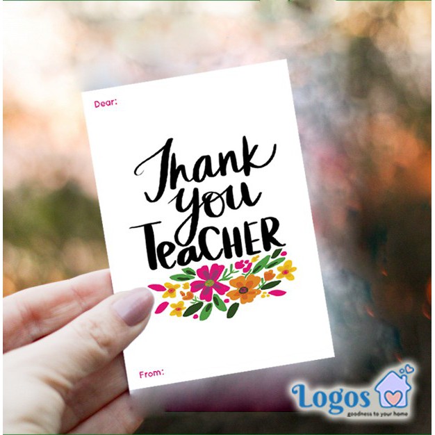 Jual Kartu Ucapan Terima Kasih Untuk Guru Thank You Teacher Card Gift