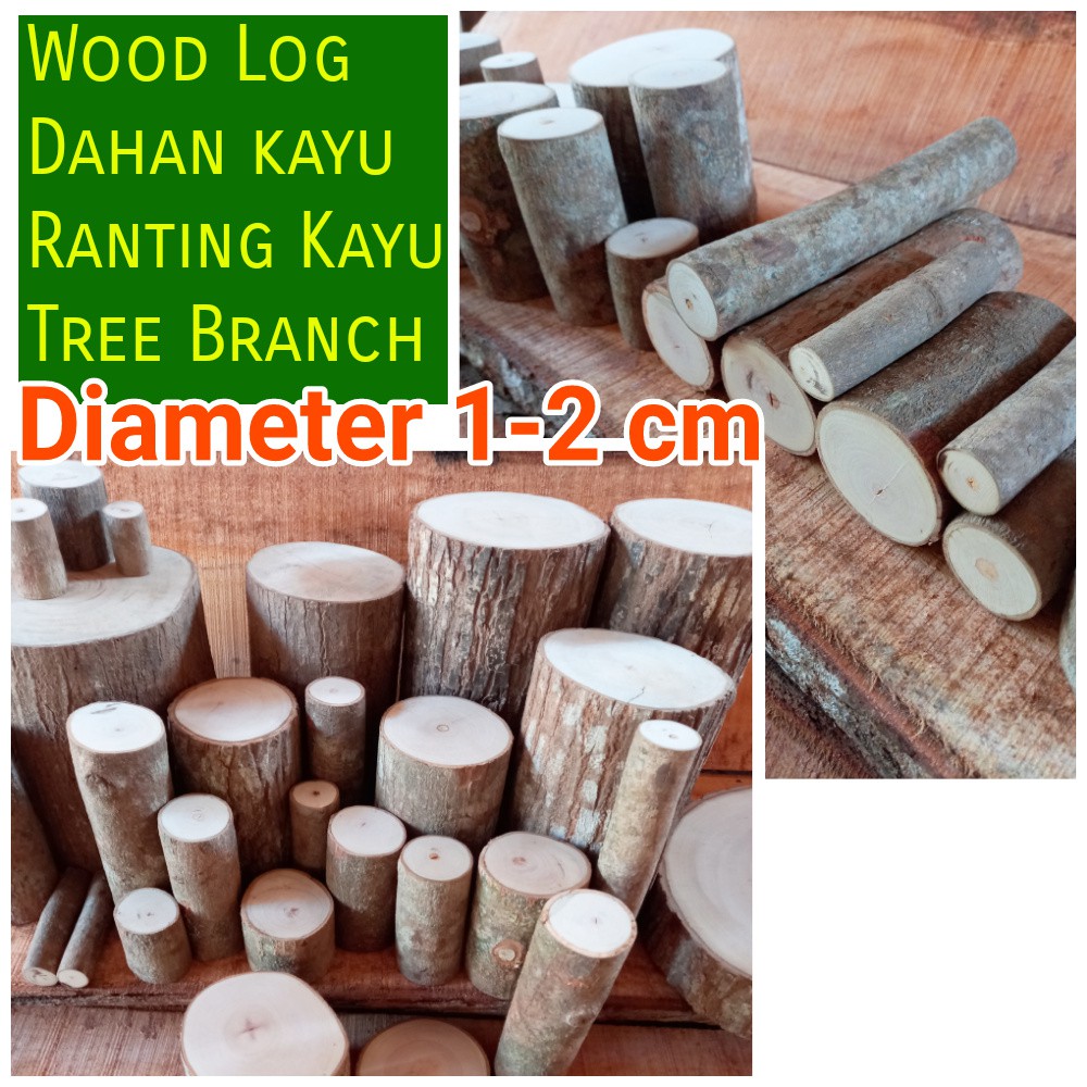 Jual Kayu Dahan Kayu Diameter Cm Bahan Craft Dekorasi Hiasan