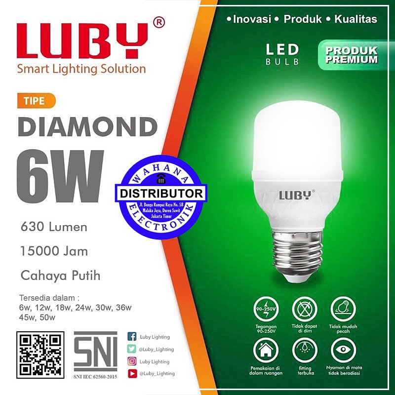 Jual Lampu Led Capsule Luby Diamond Watt Cahaya Putih Shopee Indonesia