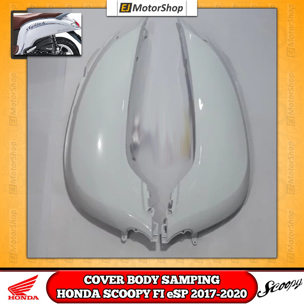 Jual Cover Body Samping Kanan Kiri Honda Scoopy Esp Putih