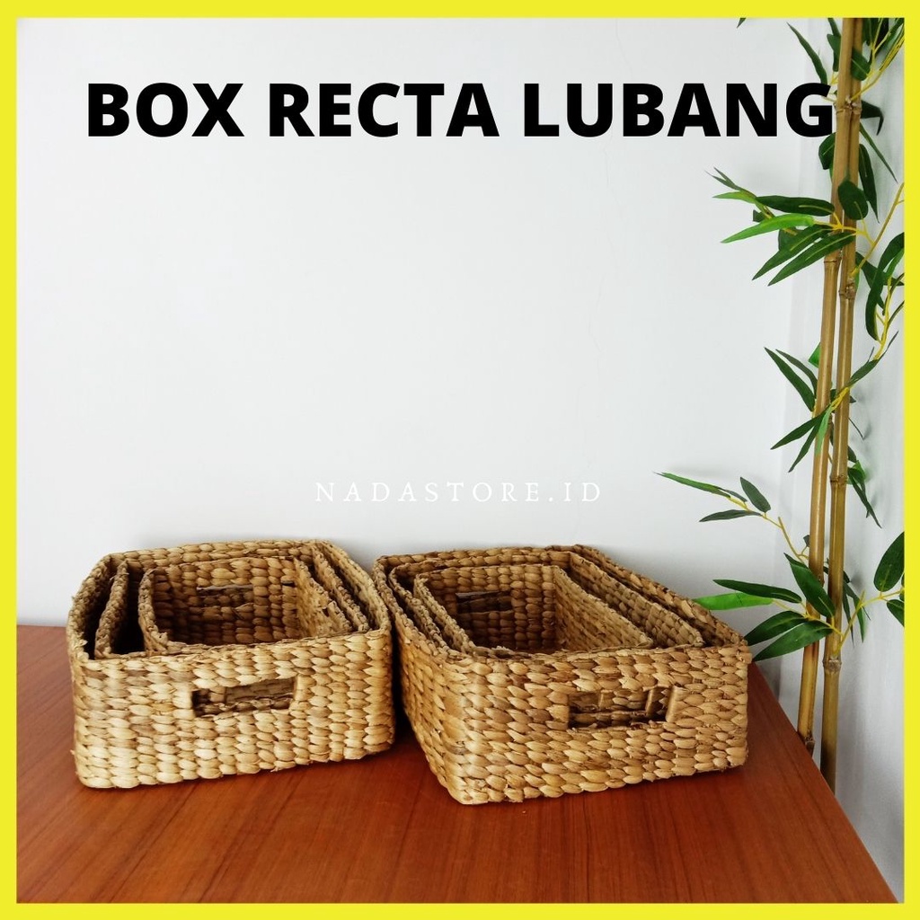 Jual Box Serbaguna Keranjang Anyaman Enceng Gondok Shopee Indonesia