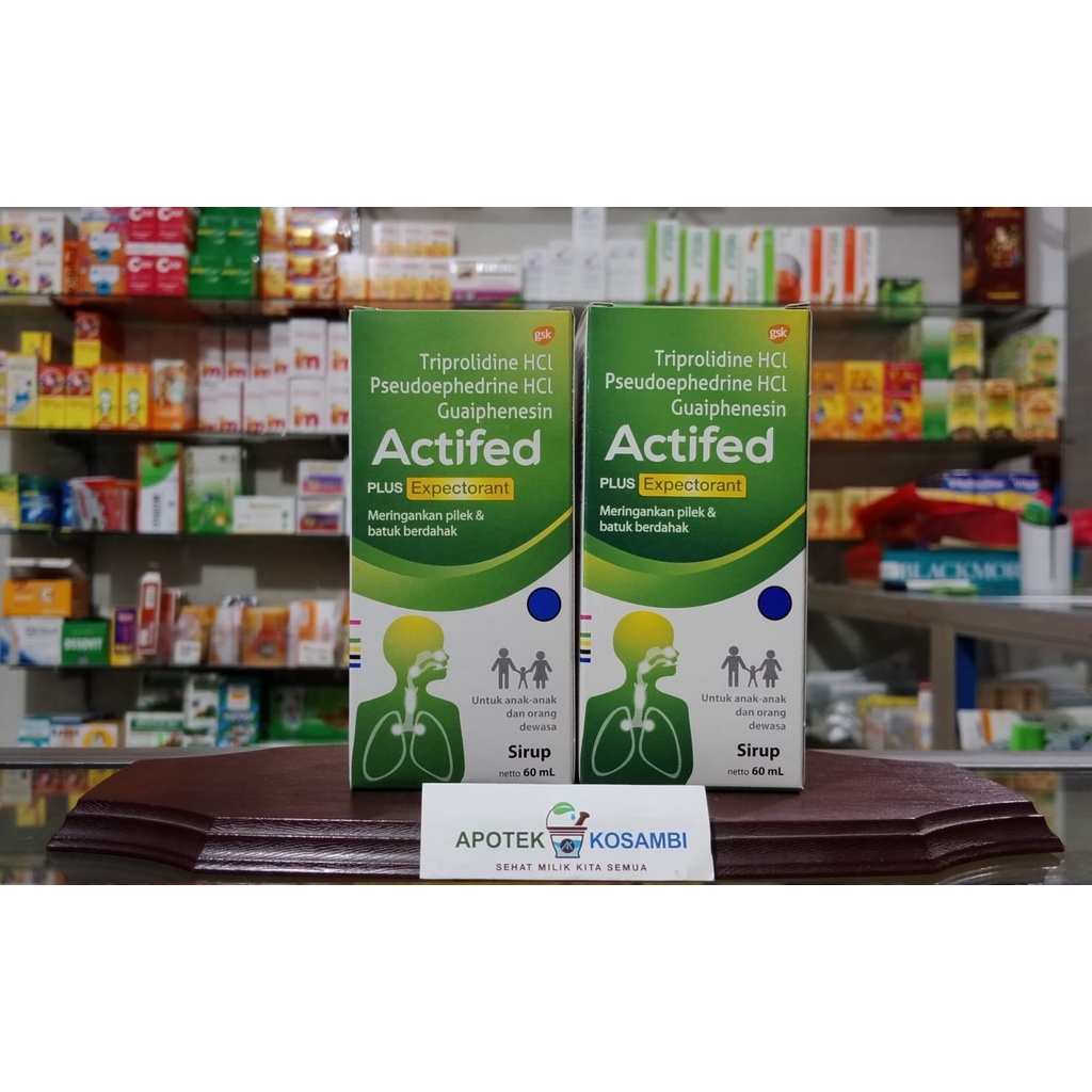 Jual ACTIFED HIJAU PLUS EXPECTORANT SIRUP 60 ML Shopee Indonesia