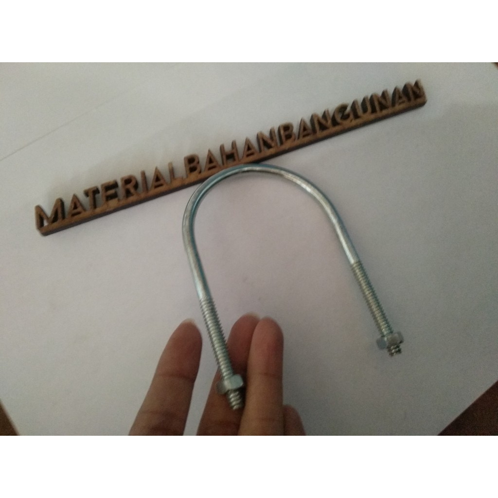 Jual Baut U Diameter Lebar Inch Galvanis Klem Pengencang Pipa U