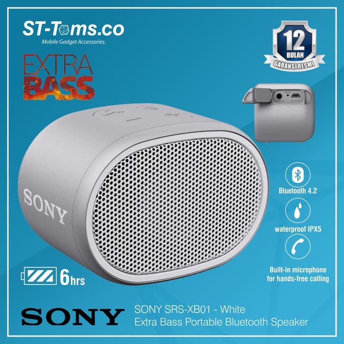 Jual Sony Extra Bass Portable Bluetooth Speaker Srs Xb Srs Xb