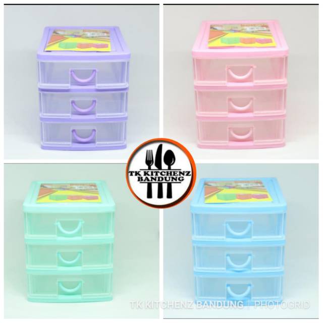 Jual Mini Container Kenzo Susun 3 Laci Mini Shopee Indonesia