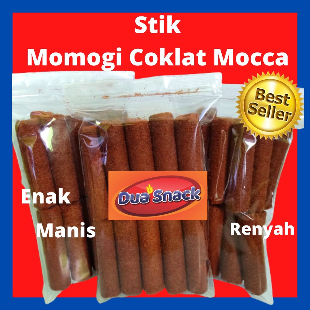 Jual Makanan Ringan Cemilan Jajanan Snack Stik Momogi Coklat 80gr Enak