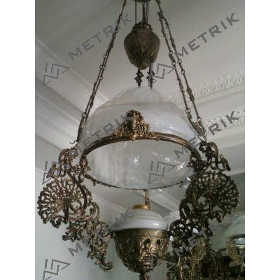 Jual LAMPU GANTUNG KEREK ANTIK KLASIK MODEL JAWA BETAWI D 35CM L