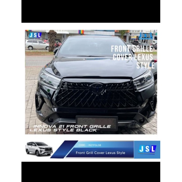 Jual GRILL ALL NEW INNOVA REBORN 2021 2022 UP MODEL LEXUS HITAM GLOSSY