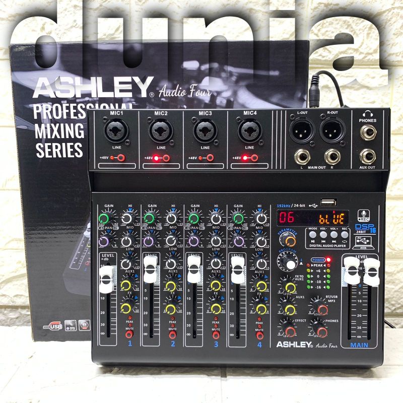 Jual Mixer Ashley Audio Four Original 4 Channel Connect To PC Laptop