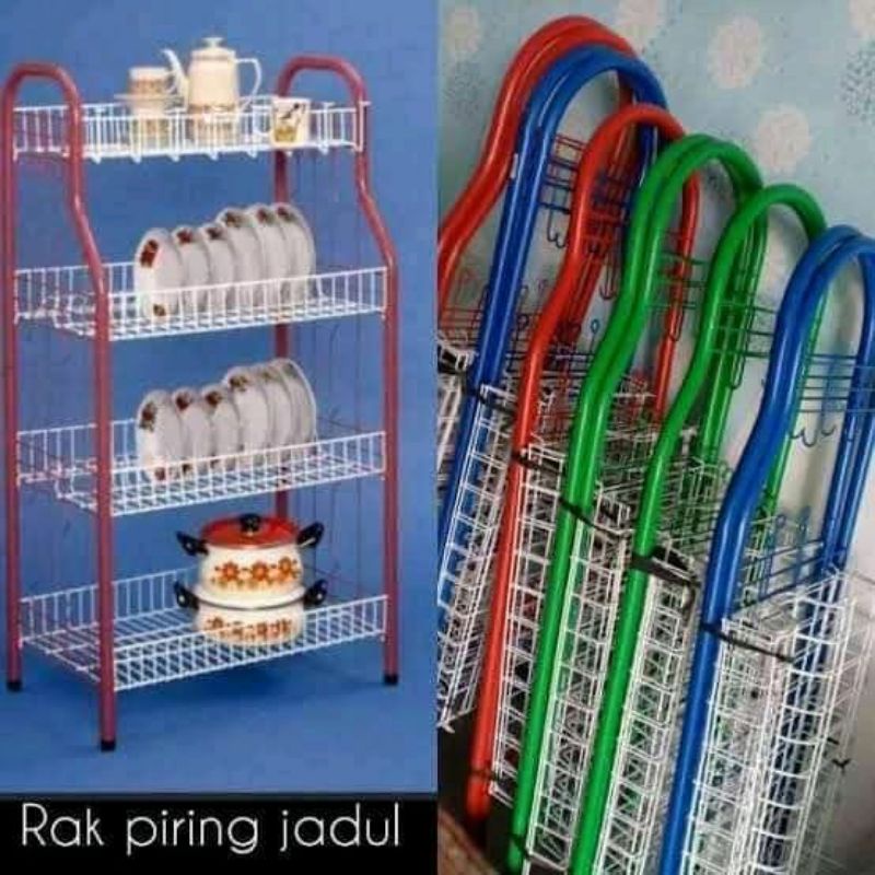 Jual Rak Piring Jadul Susun 4 Shopee Indonesia