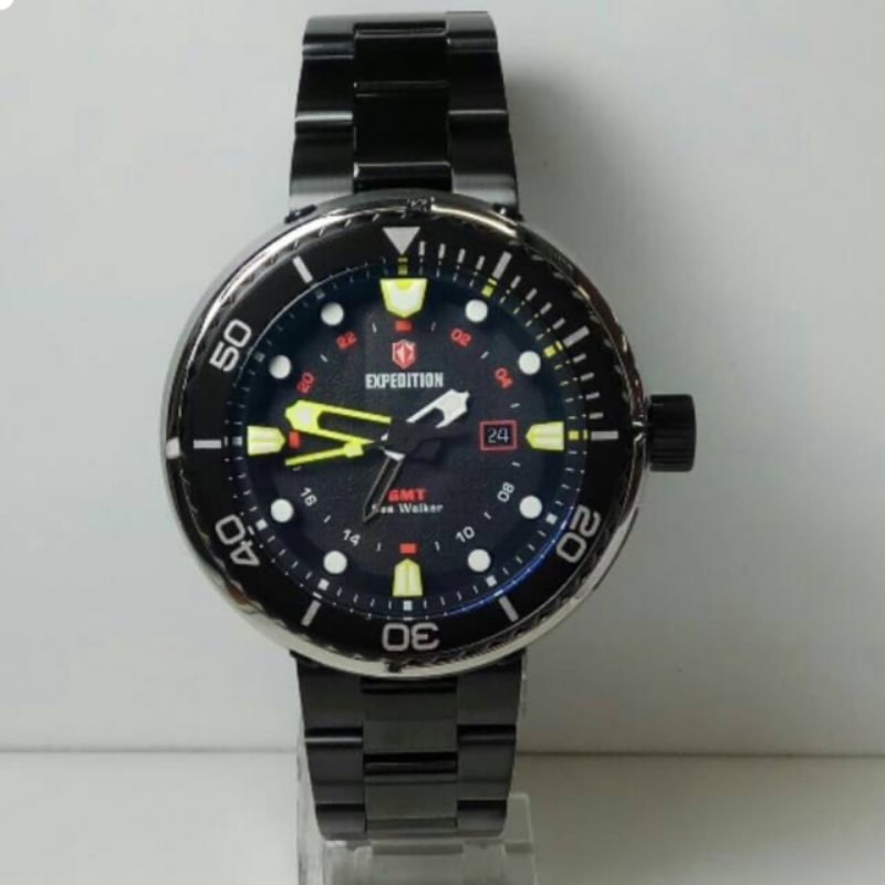 Jual Jam Tangan Expedition Cowok Pria E Gmt Sea Walker Diver Diving