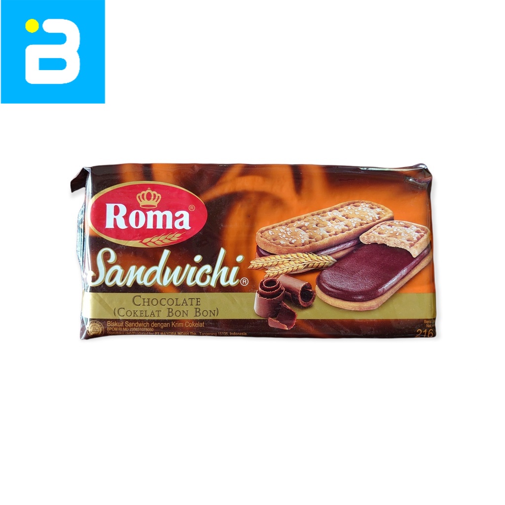 Jual Roma Sandwichi Chocolate G Shopee Indonesia