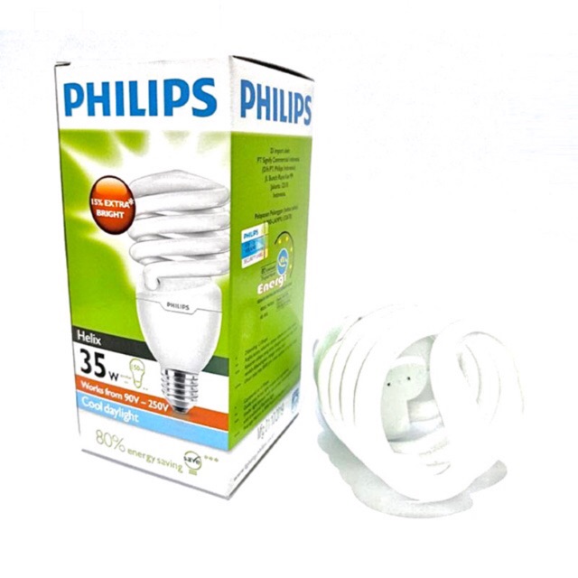 Jual Lampu Philips Helix Watt Putih Cool Daylight Watt W W