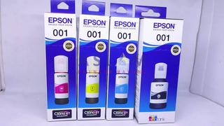 Jual Tinta Epson 001 Original Color Cyan Magenta Yellow Black Ink