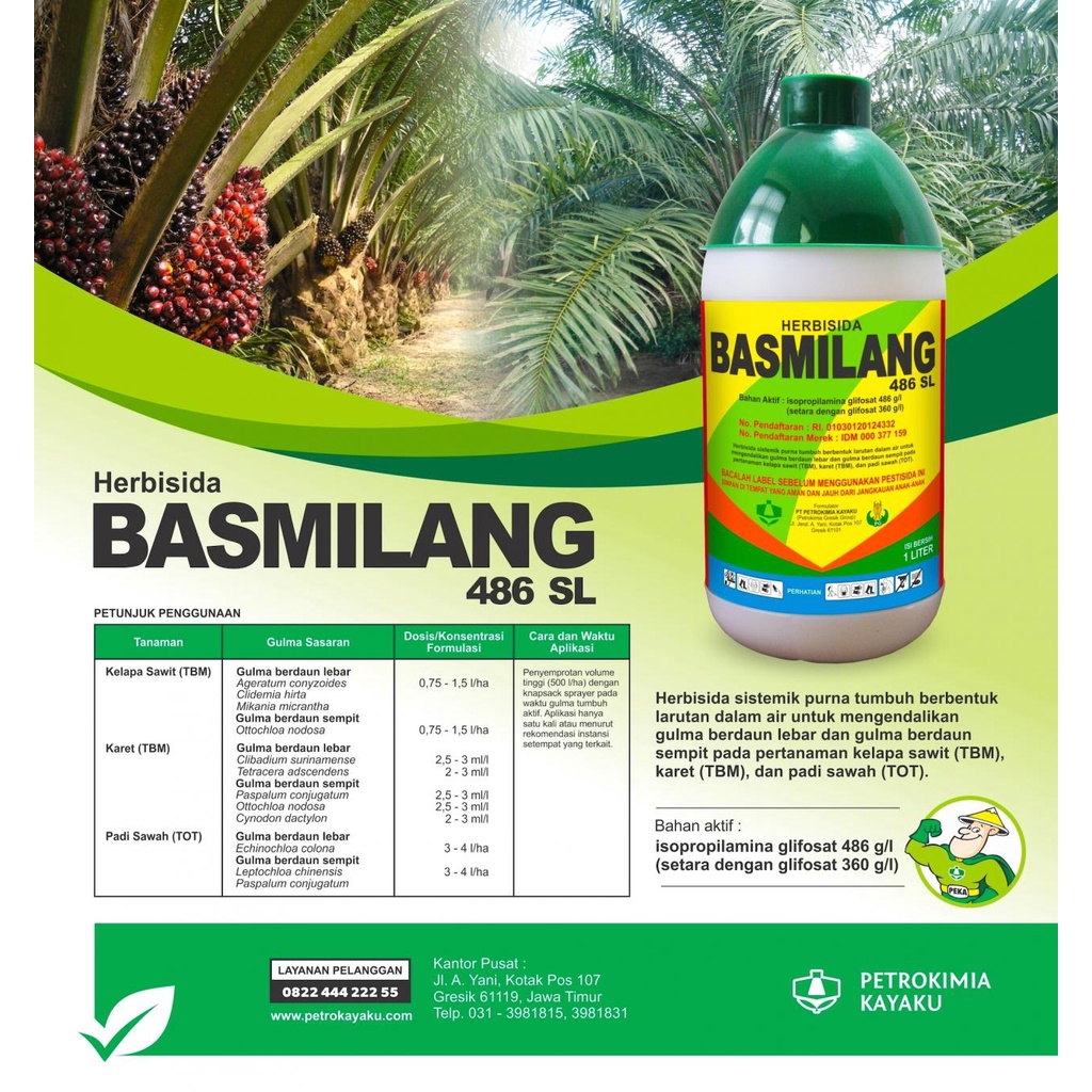 Jual Basmilang 1 Liter 486 SL Shopee Indonesia