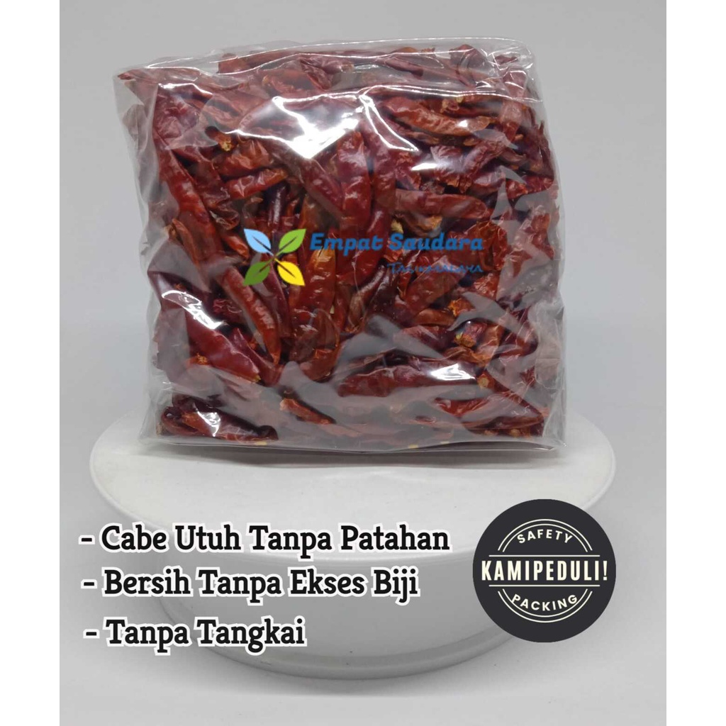 Jual CABE KERING UTUH TANPA TANGKAI GRADE B KEMASAN 250 GR Shopee