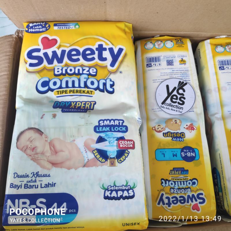 Jual Sweety Nbs Bronze Comfort Popok Bayi Perekat Newborn S Sekali