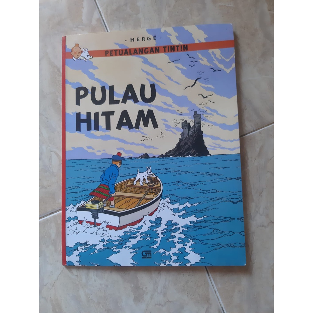 Jual Buku Komik Petualangan Tintin Pulau Hitam Oleh Herge Shopee