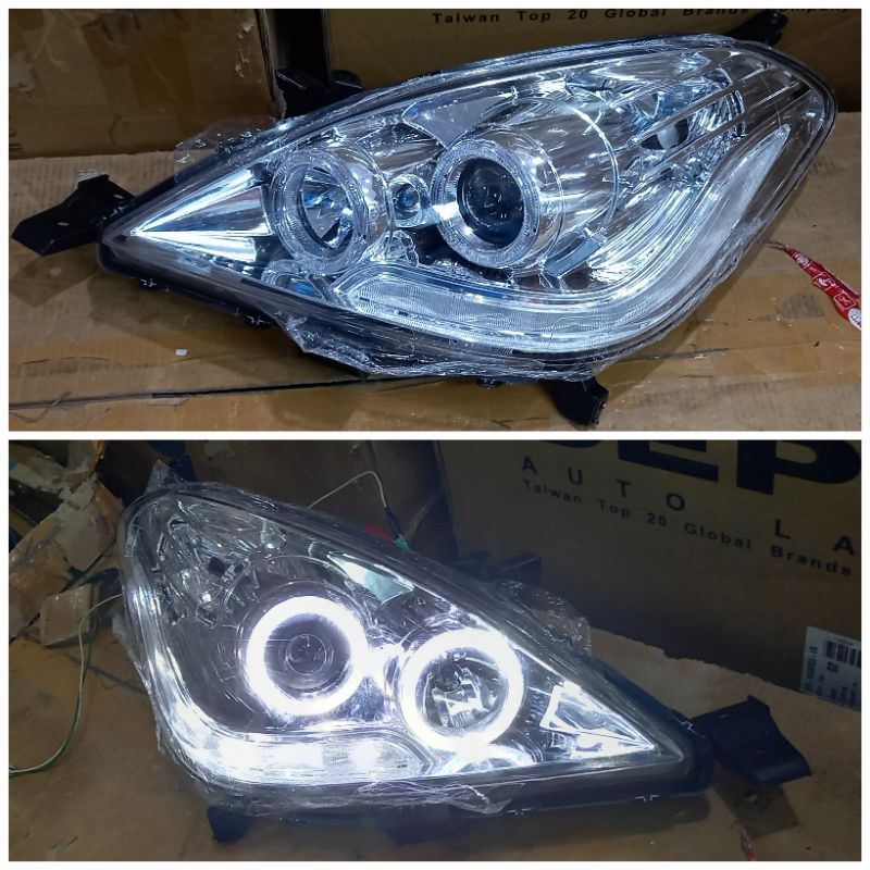 Jual TY1174 B7W2S Headlamp Innova 2004 2011 Projector Angel Eyes LED