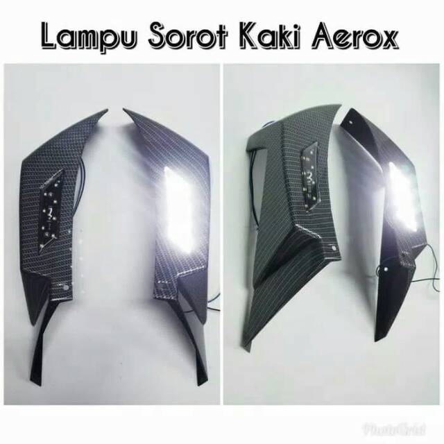 Jual LAMPU LED SOROT KAKI AEROX 155 KARBON CARBON COVER BODY SAMPING