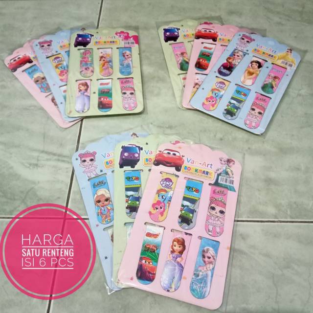 Jual Sticky Note Isi Pc Pembatas Buku Karakter Shopee Indonesia