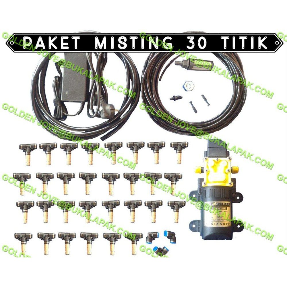 Jual Paket Misting Embun Kabut Sprayer Sistem Pendingin Titik Nozzle