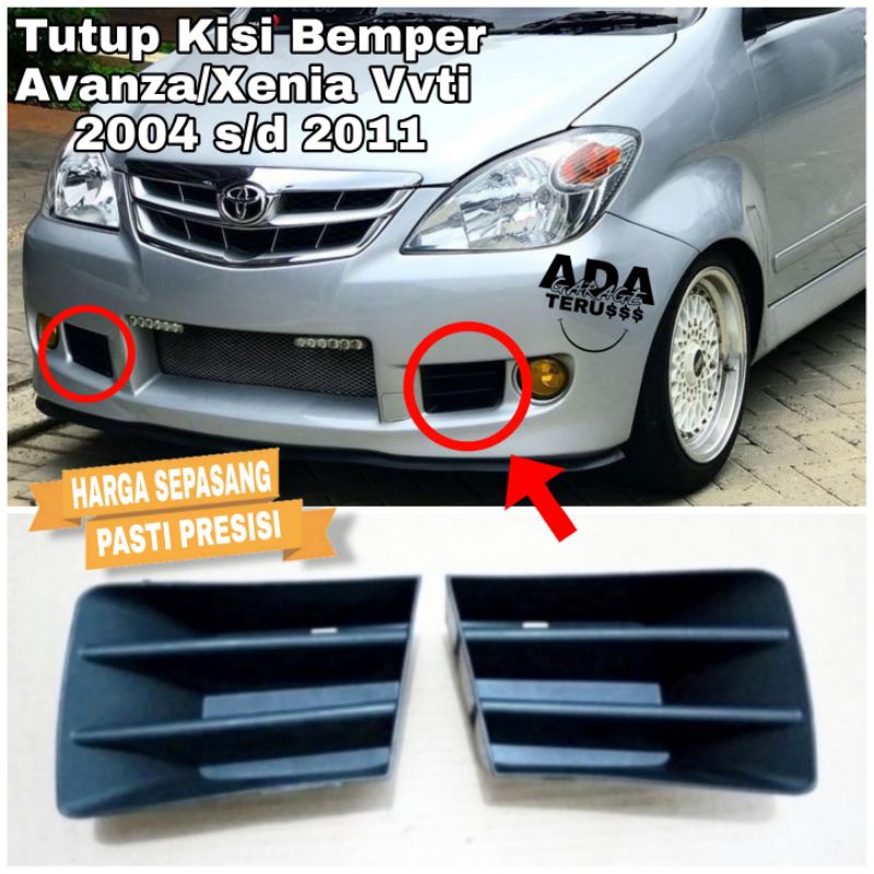 Jual Tutup Bumper Kisi Bemper Avanza Xenia VVT I 2004 2011 Sepasang