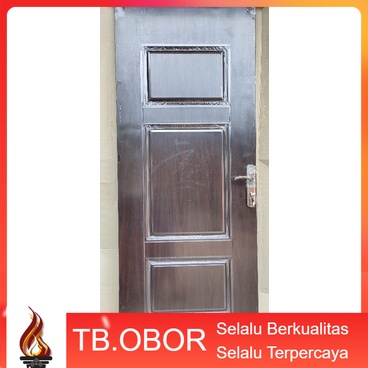 Jual Pintu Kamar Tidur Utama Baja Alessa Type 03 Motif Kotak Triple