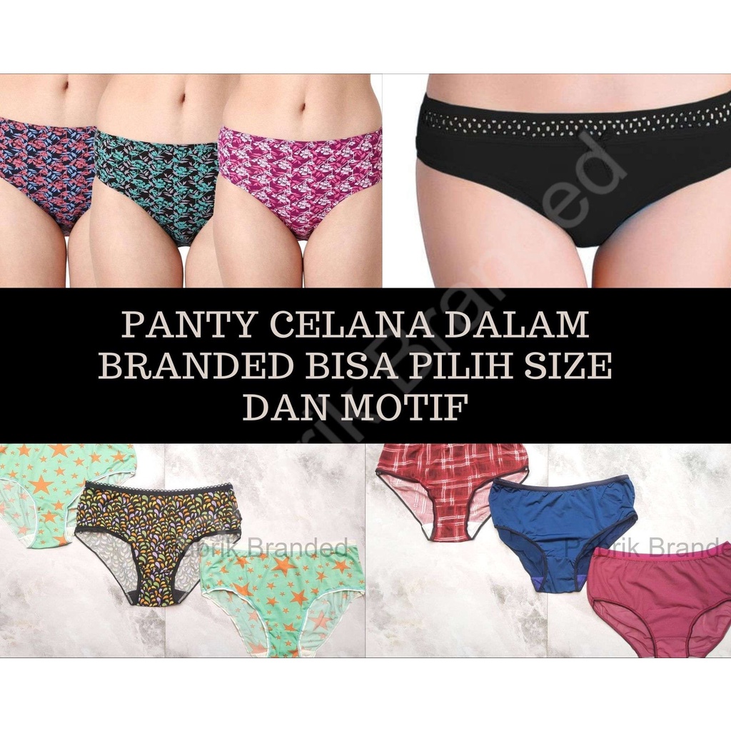 Jual Pabrik Branded Panty Celana Dalam Wanita Brief Bikini Sisa Export