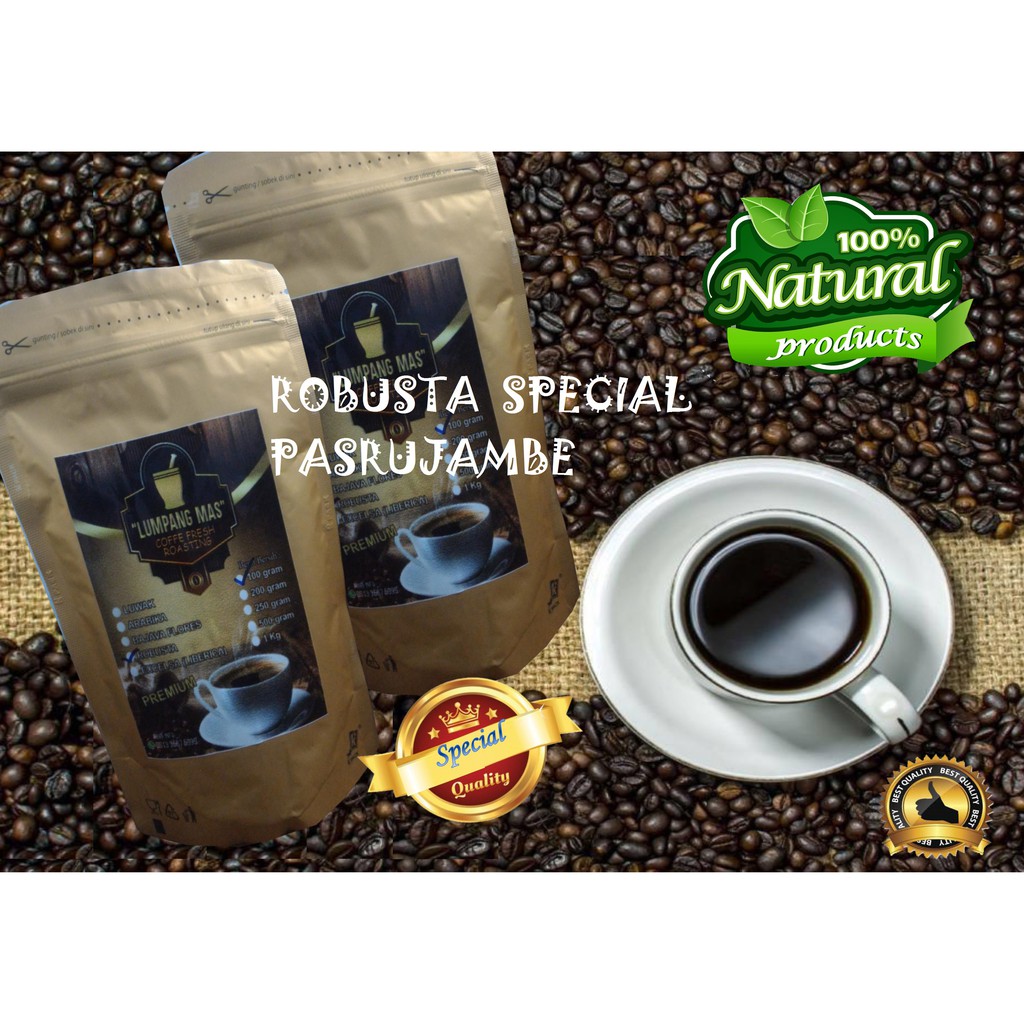 Jual Kopi Robusta Special Pasrujambe Lereng Semeru Gram Shopee