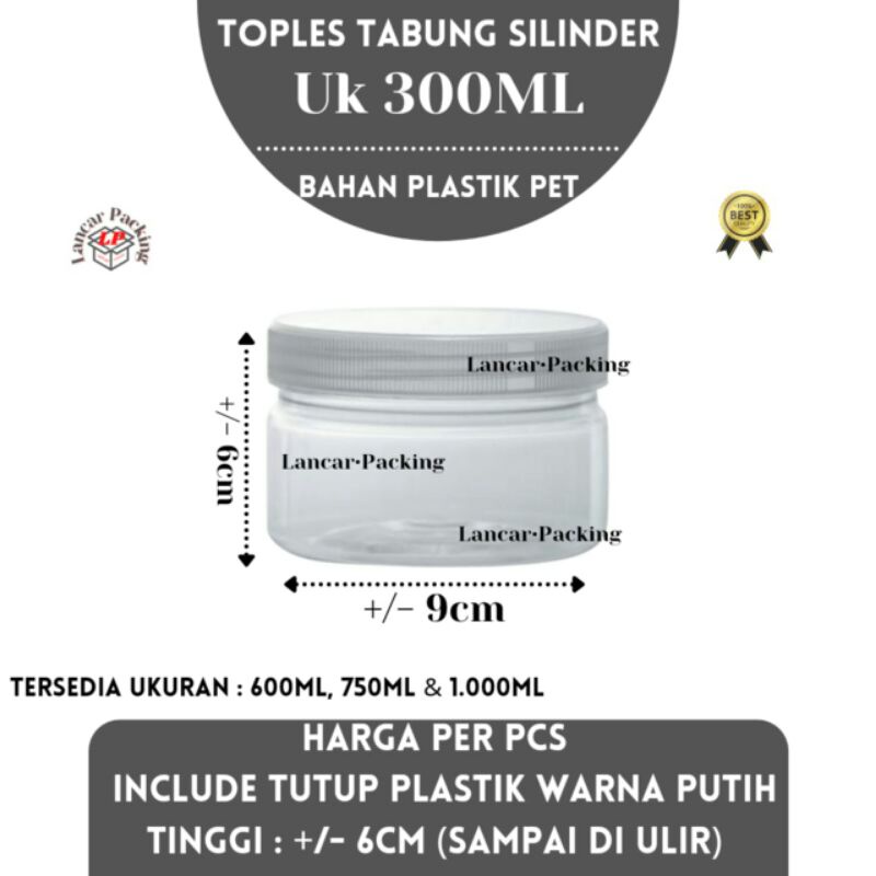 Jual Toples Silinder Tebal Ml Toples Cylinder Tebal Jar Silinder