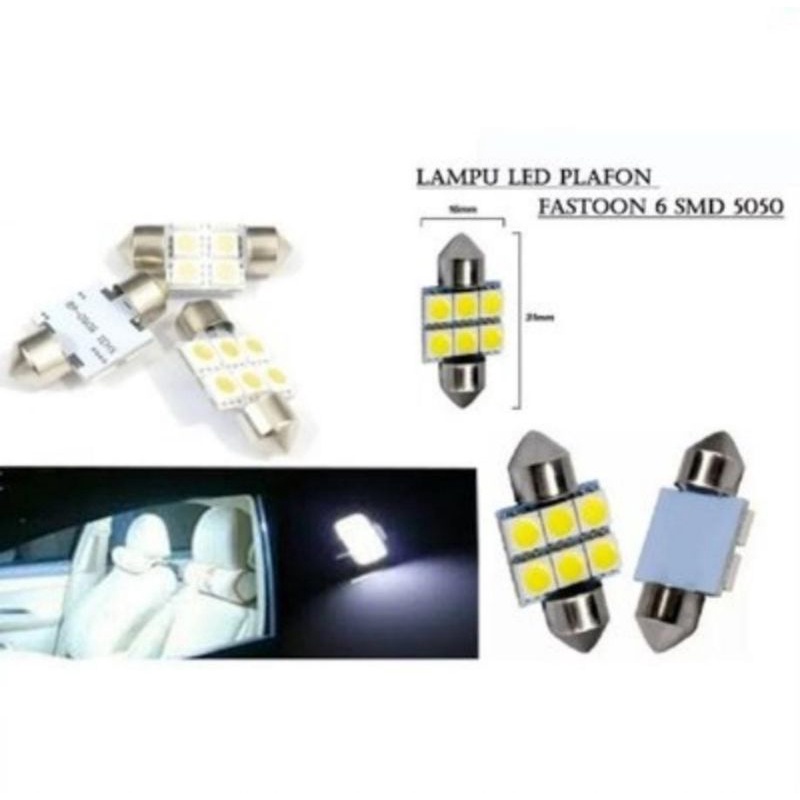 Jual Lampu LED Kabin LED Plafon Festoon Mobil 12 COB Plasma 31mm