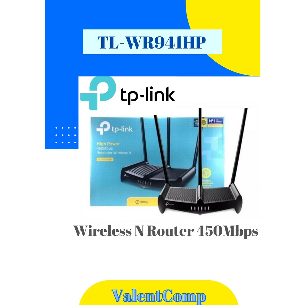 Jual TP LINK TL WR941HP High Power Wireless N Router 450Mbps Original