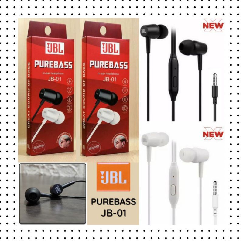 Jual Handsfree Headset JB 01Earphone Packing Merah Hansed Handsfree JB