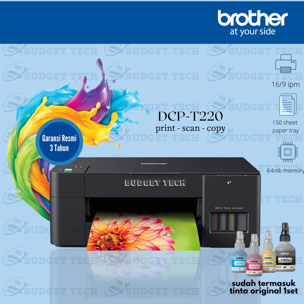 Jual Printer Brother T220 NEW DCP T220 Ink Tank Printer All In One