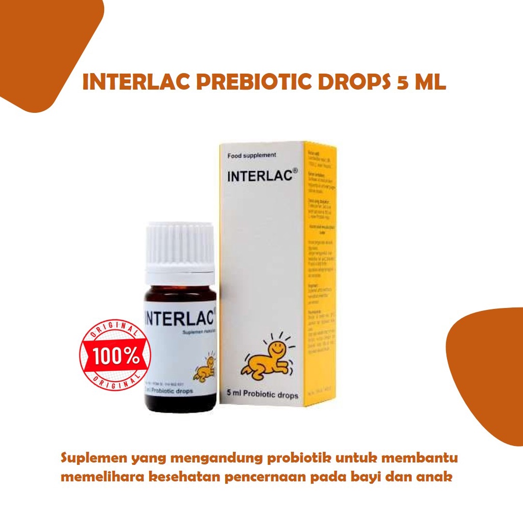 Jual Interlac Prebiotic Drops Ml Suplemen Kesehatan Pencernaan Bayi