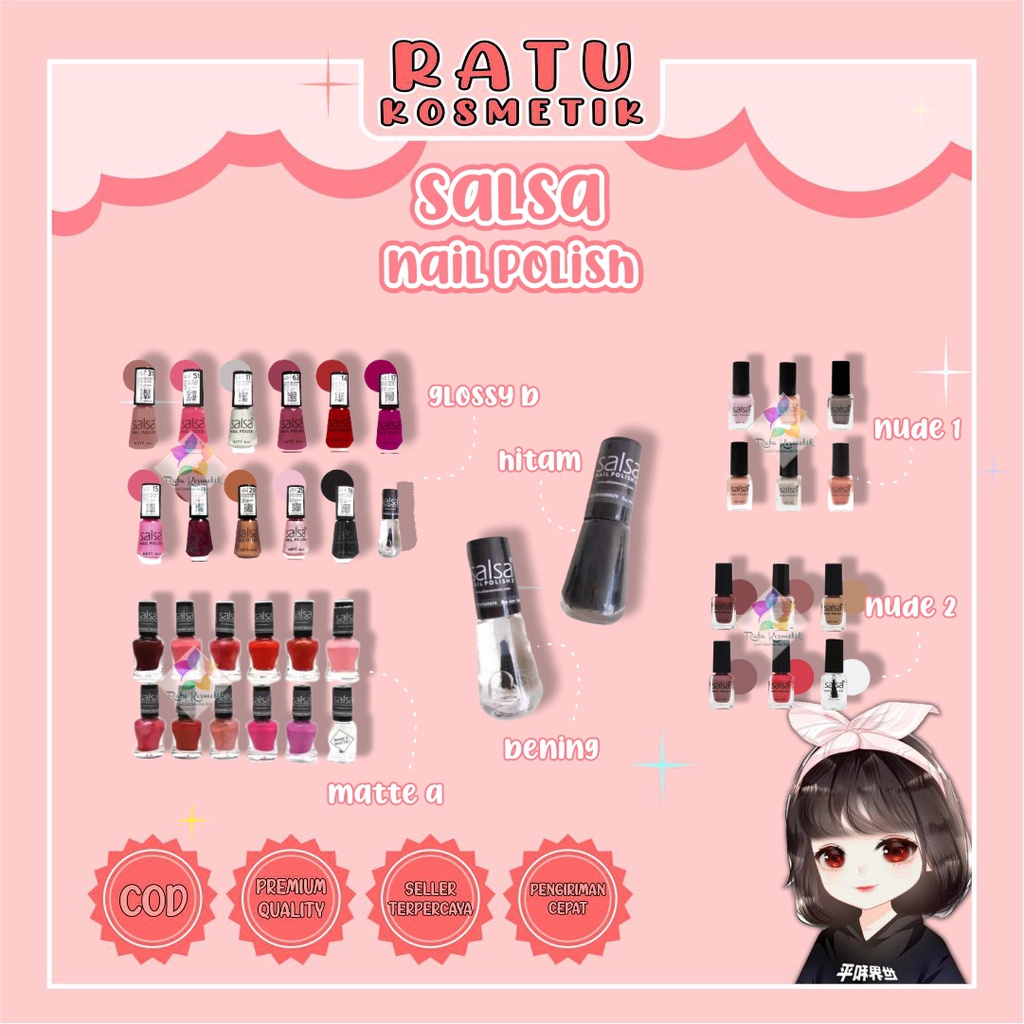 Jual RATU Salsa Nail Polish Nude Series 01 Nude 02 Matte A Matte