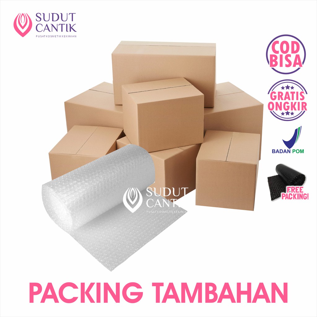 Jual Sudut Cantik Extra Bubble Wrap Kardus Tebal Packing Tambahan