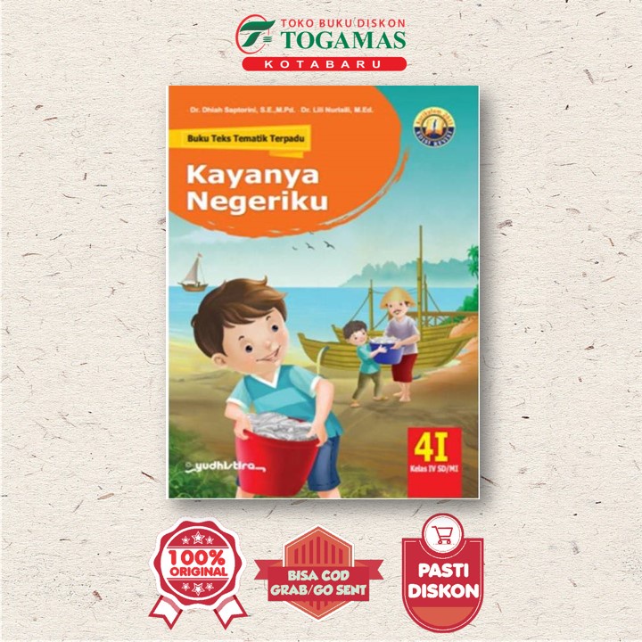 Jual Buku Teks Tematik Terpadu I Kayanya Negeriku Kelas Iv Sd Mi