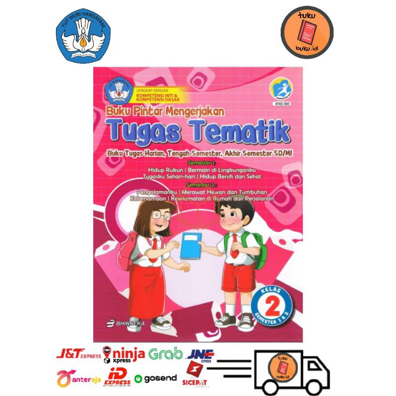 Jual Buku Pintar Mengerjakan Tugas Tematik SD MI Kelas 2 Shopee Indonesia